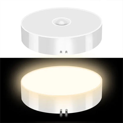 PIR Motion Sensor LED Night Light USB Rechargeable Night Lamp for Kitchen Cabinet Wardrobe Lamp Staircase Wireless Closet Light